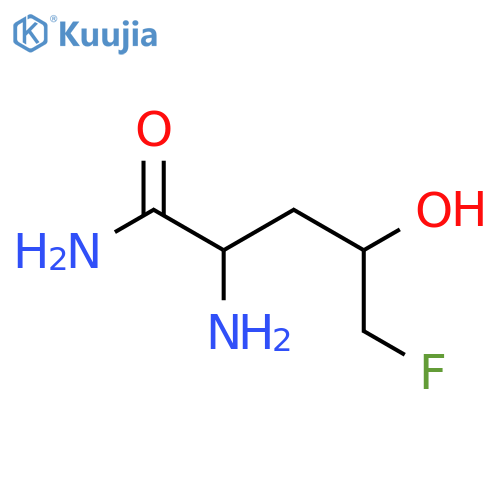 2-amino-5-fluoro-4-hydroxypentanamide structure