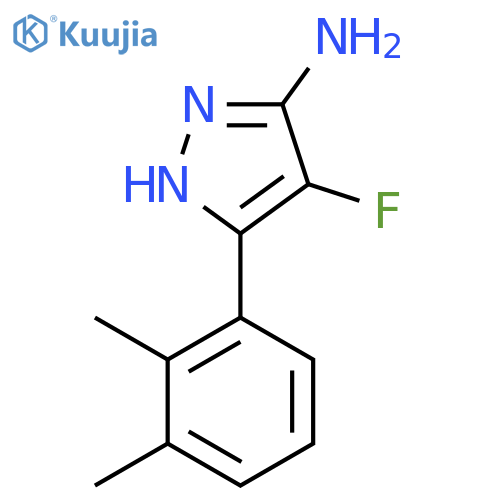 3-(2,3-dimethylphenyl)-4-fluoro-1H-pyrazol-5-amine structure