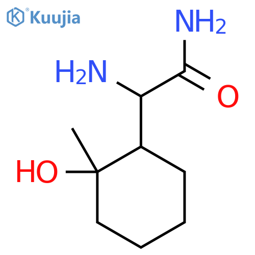 2-amino-2-(2-hydroxy-2-methylcyclohexyl)acetamide structure