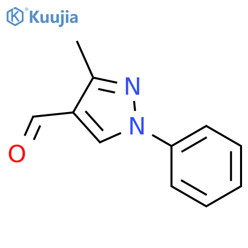 3-Methyl-1-phenyl-1H-pyrazole-4-carbaldehyde structure