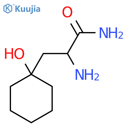 2-amino-3-(1-hydroxycyclohexyl)propanamide structure
