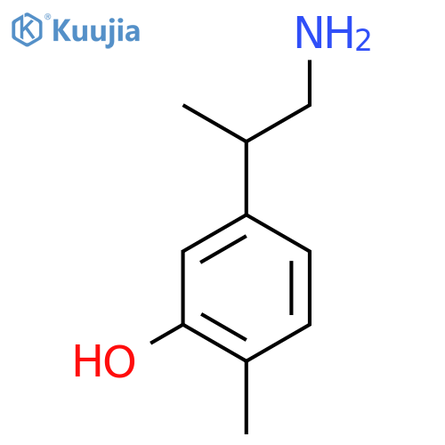 5-(1-aminopropan-2-yl)-2-methylphenol structure