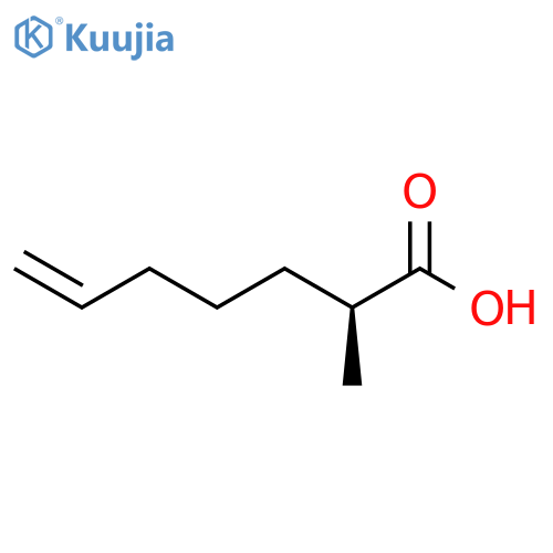 6-Heptenoic acid, 2-methyl-, (2S)- structure
