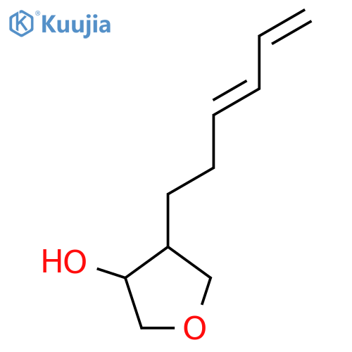 4-(hexa-3,5-dien-1-yl)oxolan-3-ol structure