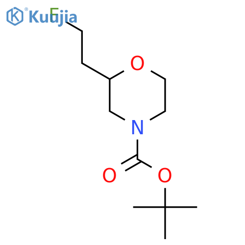 Tert-butyl 2-(2-fluoroethyl)morpholine-4-carboxylate structure