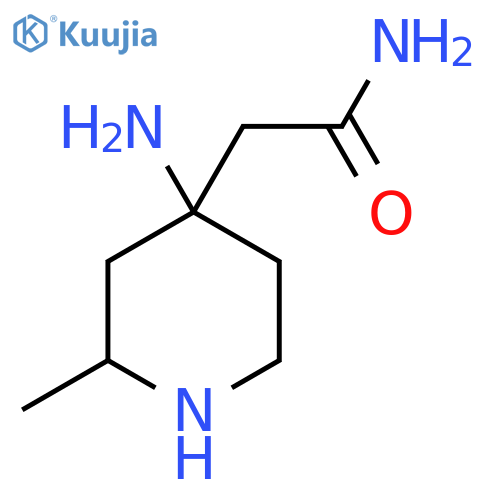 2-(4-amino-2-methylpiperidin-4-yl)acetamide structure