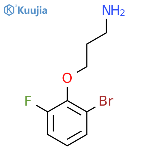 3-(2-bromo-6-fluorophenoxy)propan-1-amine structure