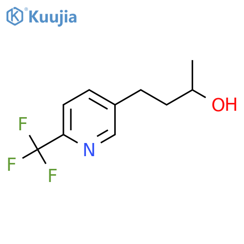 4-6-(trifluoromethyl)pyridin-3-ylbutan-2-ol structure