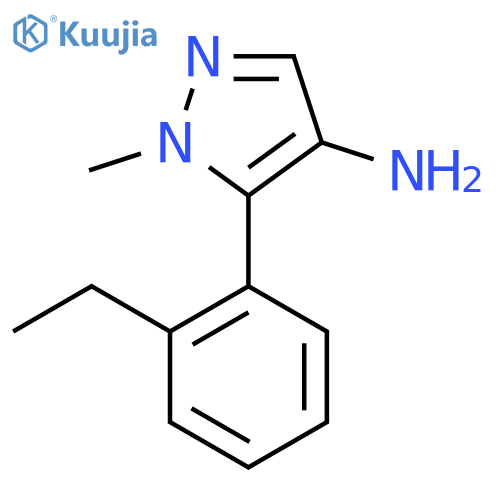 5-(2-ethylphenyl)-1-methyl-1H-pyrazol-4-amine structure