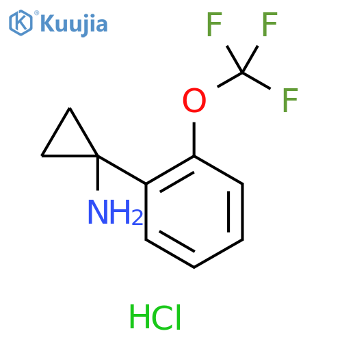 1-(2-Trifluoromethoxyphenyl) cyclopropanamine hydrochloride structure