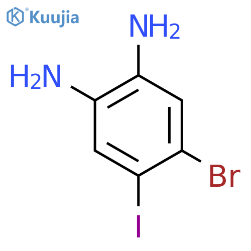 5-Bromo-4-iodo-1,2-diaminobenzene structure
