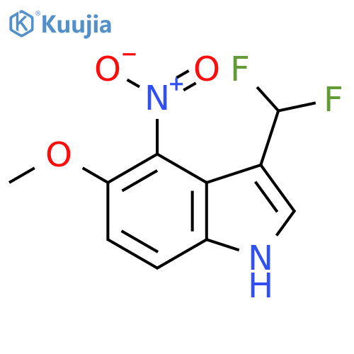 [3-(Difluoromethyl)-5-methoxy-1H-indol-4-yl]azinate structure