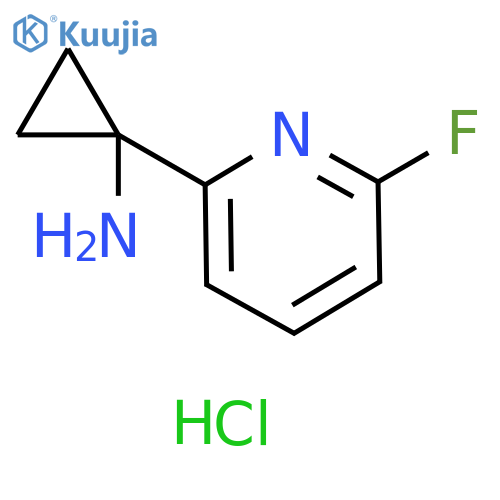 1-(6-Fluoro-2-pyridyl)cyclopropanamine hydrochloride structure