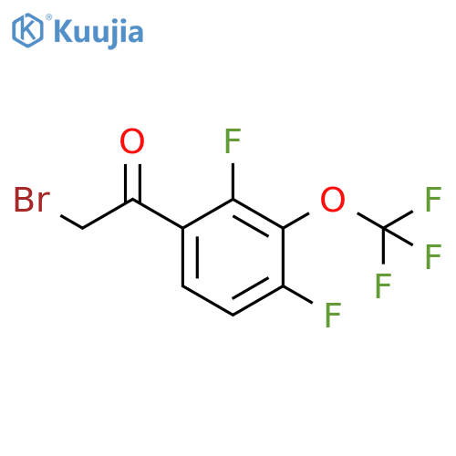 2,4-Difluoro-3-(trifluoromethoxy)phenacyl bromide 95+% structure