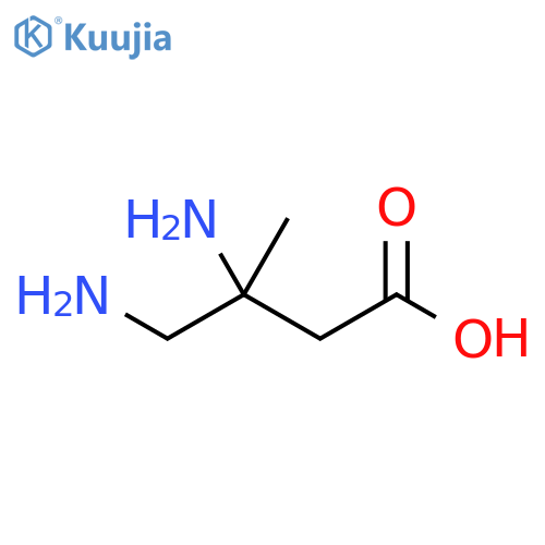 3,4-diamino-3-methylbutanoic acid structure