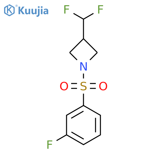 3-(difluoromethyl)-1-(3-fluorobenzenesulfonyl)azetidine structure