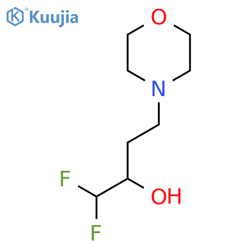 1,1-Difluoro-4-(morpholin-4-yl)butan-2-ol structure