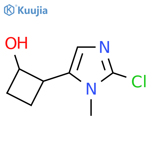 2-(2-chloro-1-methyl-1H-imidazol-5-yl)cyclobutan-1-ol structure