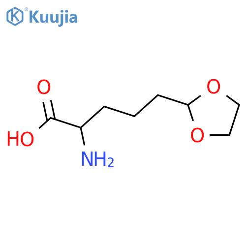1,3-Dioxolane-2-pentanoicacid, a-amino-, (aS)- structure