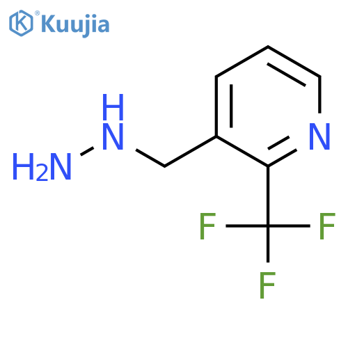 3-(hydrazinylmethyl)-2-(trifluoromethyl)pyridine structure