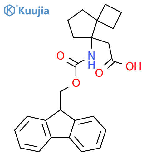 2-5-({(9H-fluoren-9-yl)methoxycarbonyl}amino)spiro3.4octan-5-ylacetic acid structure
