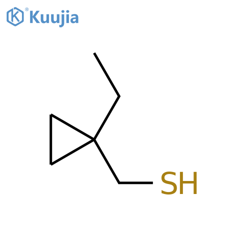 (1-ethylcyclopropyl)methanethiol structure