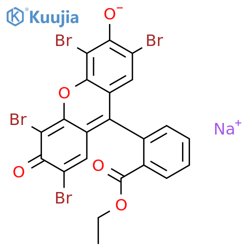 Benzoic acid,2-(2,4,5,7-tetrabromo-6-hydroxy-3-oxo-3H-xanthen-9-yl)-, ethyl ester, sodiumsalt (1:1) structure