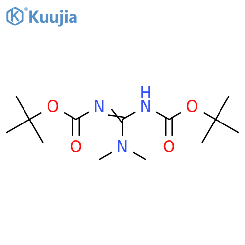 1,1-Dimethyl-2,3-bis(tert-butyloxycarbonyl)guanidine structure