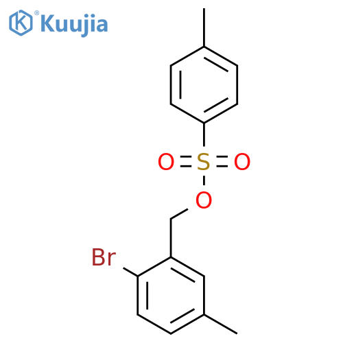 (2-Bromo-5-methylphenyl)methyl 4-methylbenzene-1-sulfonate structure