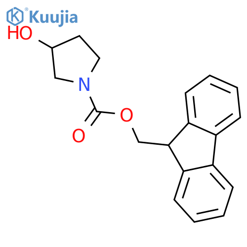 (S)-(+)-1-Fmoc-3-hydroxypyrrolidine structure