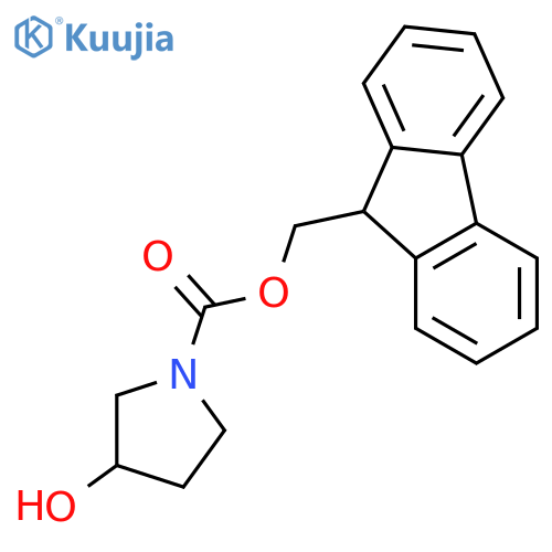 (R)-(9H-Fluoren-9-yl)methyl 3-hydroxypyrrolidine-1-carboxylate structure