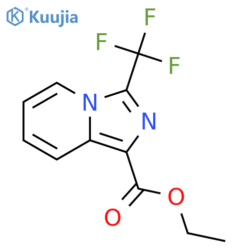 ethyl 3-(trifluoromethyl)imidazo[1,5-a]pyridine-1-carboxylate structure