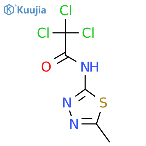 Acetamide,2,2,2-trichloro-N-(5-methyl-1,3,4-thiadiazol-2-yl)- structure