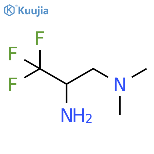 (2-Amino-3,3,3-trifluoropropyl)dimethylamine structure