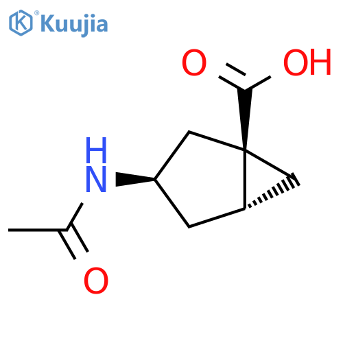 rac-(1R,3R,5R)-3-acetamidobicyclo3.1.0hexane-1-carboxylic acid structure