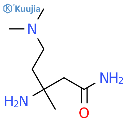 3-amino-5-(dimethylamino)-3-methylpentanamide structure