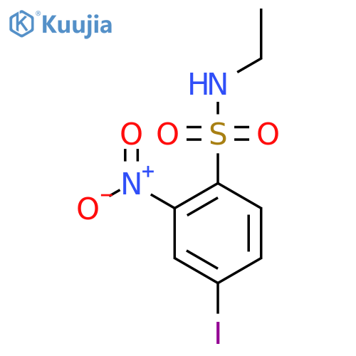 N-ethyl-4-iodo-2-nitrobenzene-1-sulfonamide structure