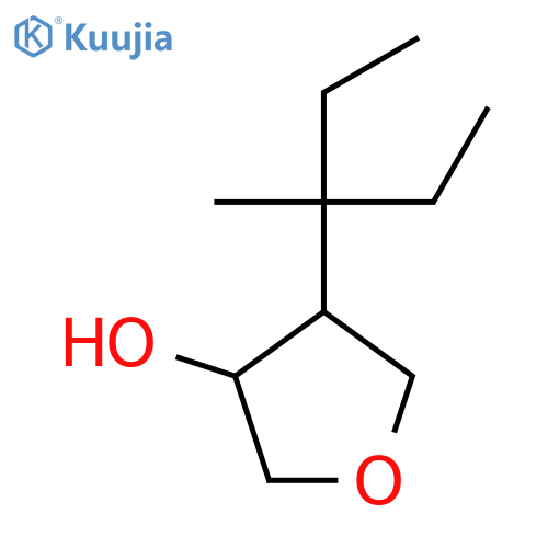 4-(3-methylpentan-3-yl)oxolan-3-ol structure
