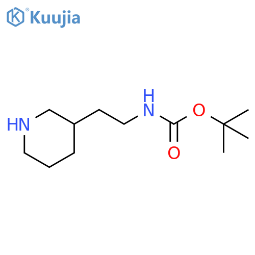 tert-butyl N-[2-(piperidin-3-yl)ethyl]carbamate structure
