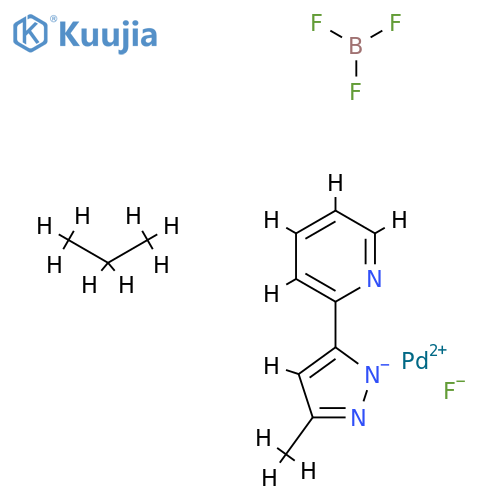 2-(5-Methyl-1H-pyrazol-3-yl-κN2)pyridinato-κN(η3-2-propenyl)palladium Tetrafluoroborate structure