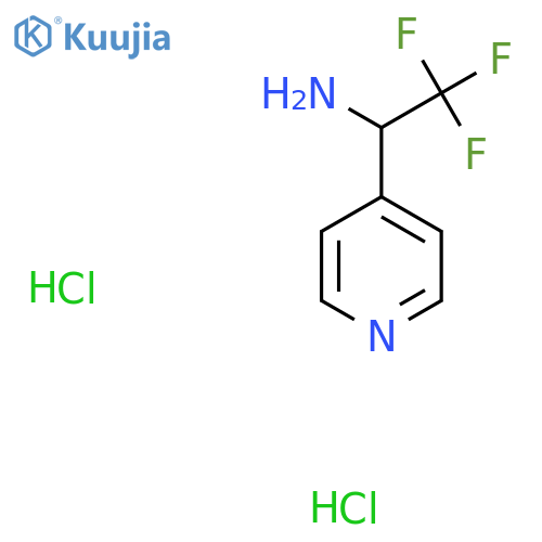 2,2,2-Trifluoro-1-(pyridin-4-yl)ethanamine dihydrochloride structure