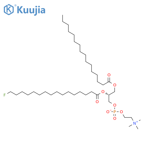1-palmitoyl-2-(16-fluoropalmitoyl)-sn-glycero-3-phosphocholine structure