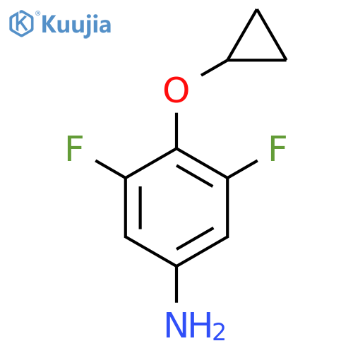 4-cyclopropoxy-3,5-difluoroaniline structure