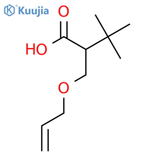 3,3-Dimethyl-2-(prop-2-enoxymethyl)butanoic acid structure