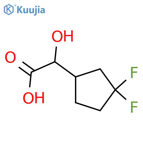 2-(3,3-difluorocyclopentyl)-2-hydroxyacetic acid structure