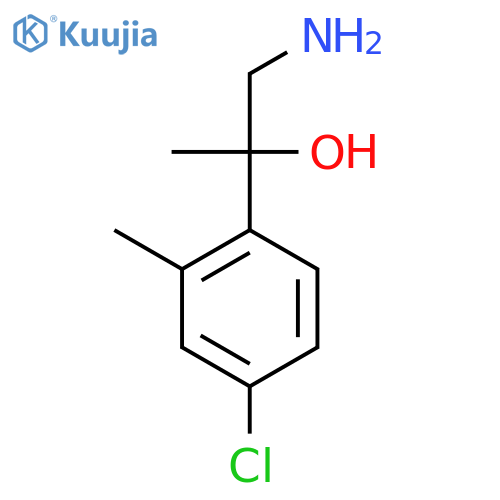 1-amino-2-(4-chloro-2-methylphenyl)propan-2-ol structure