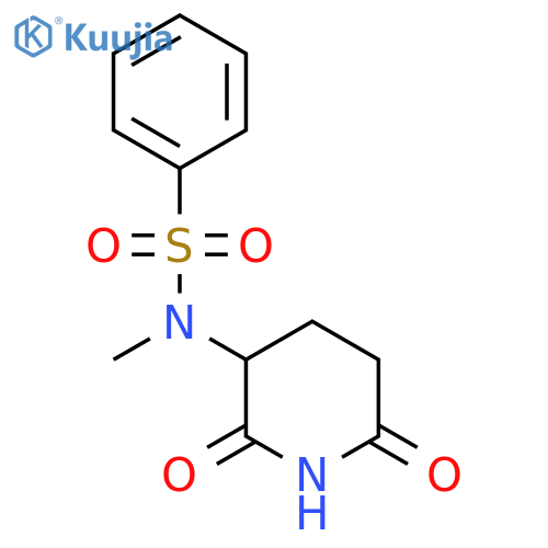 N-(2,6-dioxopiperidin-3-yl)-N-methylbenzenesulfonamide structure