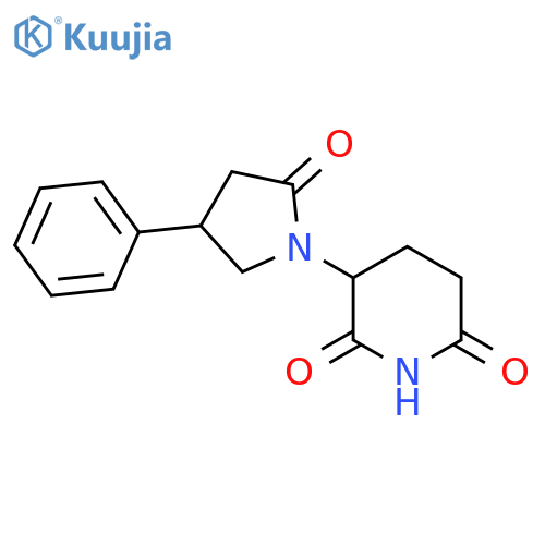 3-(2-Oxo-4-phenylpyrrolidin-1-yl)piperidine-2,6-dione structure