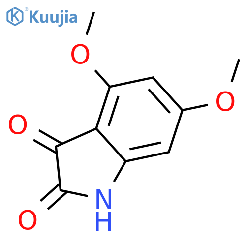 4,6-dimethoxy-2,3-dihydro-1H-indole-2,3-dione structure