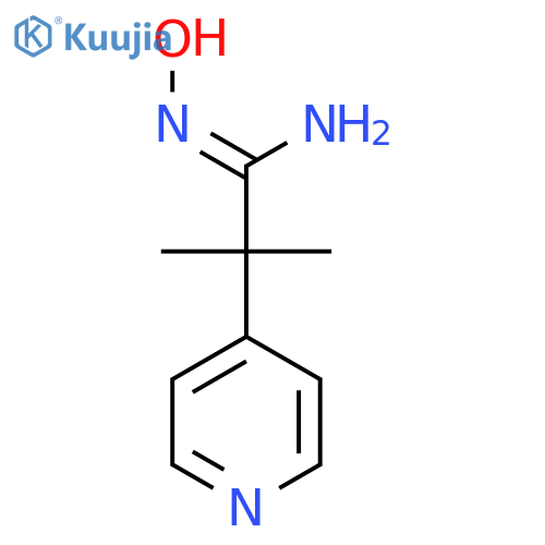 (Z)-N'-hydroxy-2-methyl-2-(pyridin-4-yl)propanimidamide structure